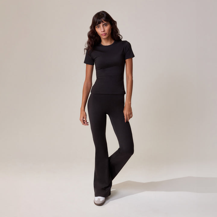 Legging Évasé Ultime Quotidien - Noir