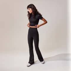 Legging Évasé Ultime Quotidien - Noir
