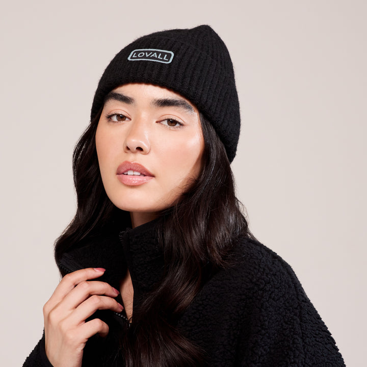 Bonnet en maille - Noir