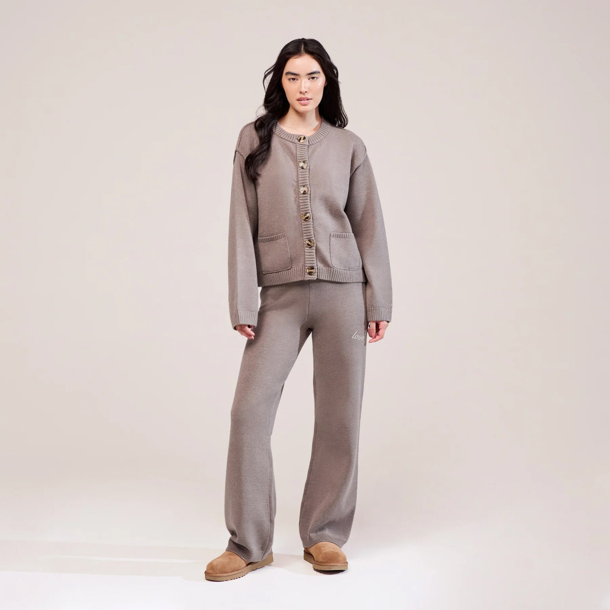 Cardigan en maille douce - Mocha