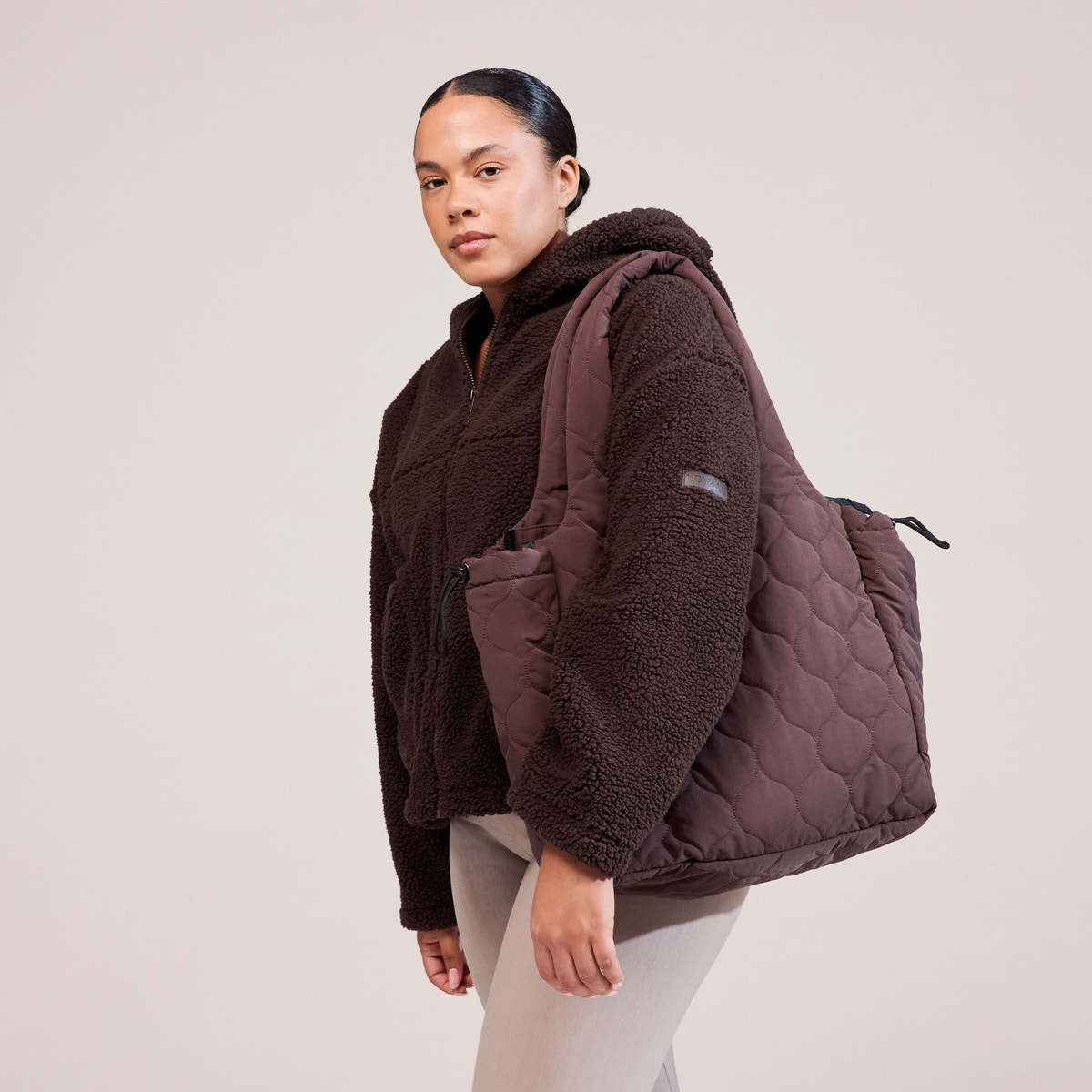 Sac matelassé - Marron expresso