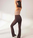 Legging léger flare grande taille - Espresso Marron