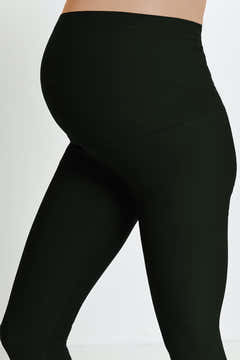 Legging de grossesse d'hiver de tous les jours - Olive foncé