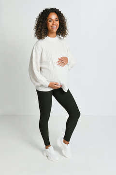 Legging de grossesse d'hiver de tous les jours - Olive foncé
