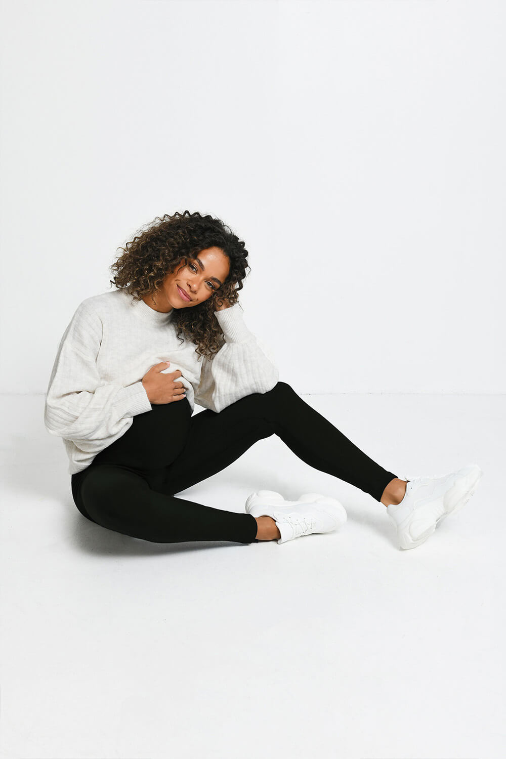 Legging de grossesse d'hiver de tous les jours - Olive foncé