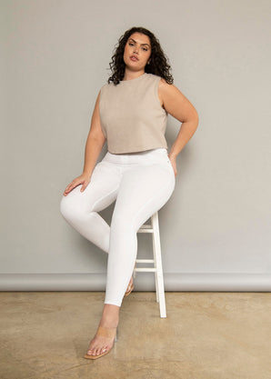 Jegging 7/8e grande taille Ultimate - Blanc
