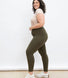 Legging taille haute grande taille Everyday - Kaki