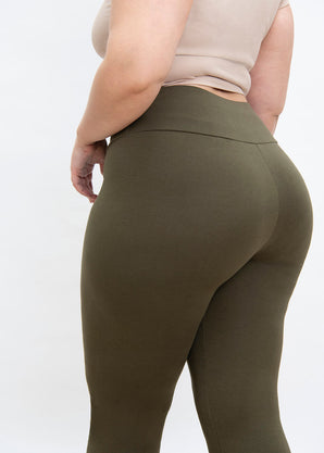 Legging taille haute grande taille Everyday - Kaki