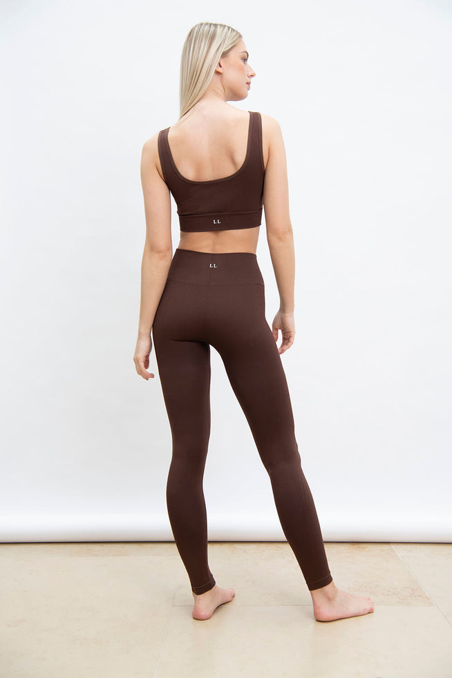 Legging taille haute sans couture Ultimate - Chocolat