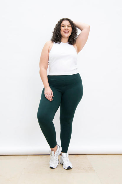 Legging taille haute grande taille Everyday - Vert Forêt