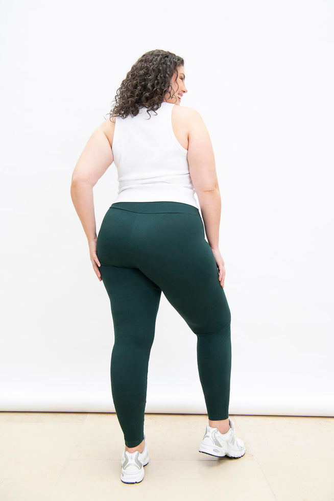 Legging taille haute grande taille Everyday - Vert Forêt