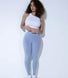 Curve Lightweight Everyday High Waisted Leggings - Powder Blue