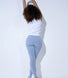 Curve Lightweight Everyday High Waisted Leggings - Powder Blue