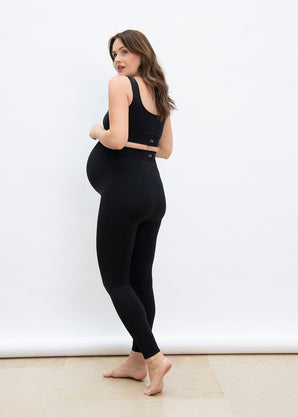 Legging de grossesse sans couture Ultimate - Noir