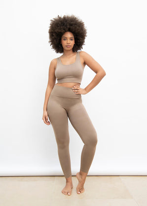 Legging taille haute sans couture Ultimate - Oatmeal Avione