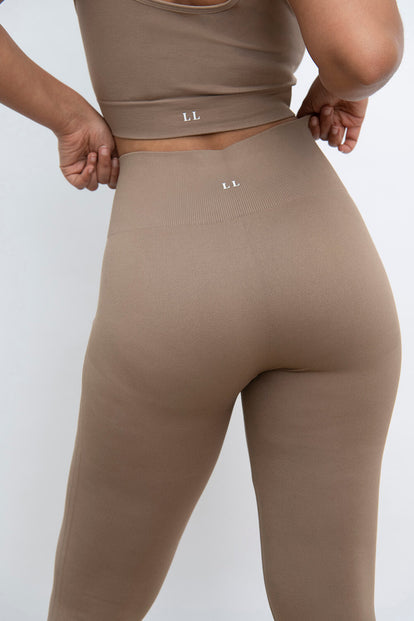 Legging taille haute sans couture Ultimate - Oatmeal Avione