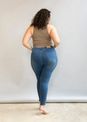 Jegging grande taille Ultimate - Mid Bleu