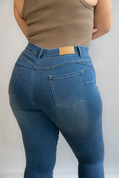 Jegging grande taille Ultimate - Mid Bleu