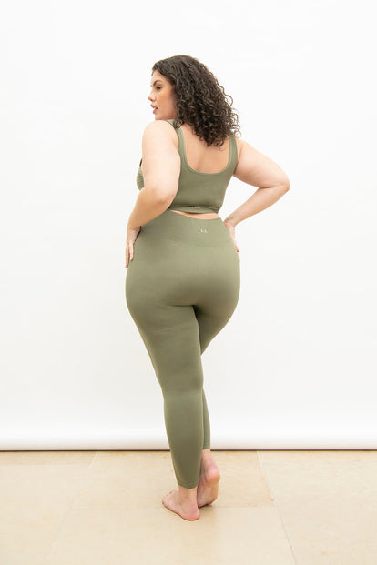 Legging taille haute sans couture grande taille Ultimate - Vert Sauge