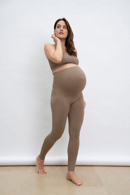 Legging de grossesse sans couture Ultimate - Oatmeal Avione