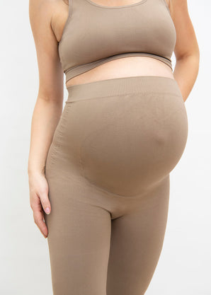 Legging de grossesse sans couture Ultimate - Oatmeal Avione