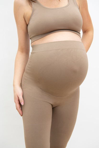 Legging de grossesse sans couture Ultimate - Oatmeal Avione