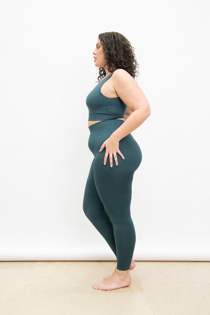 Legging taille haute sans couture grande taille Ultimate - Teal Bleu