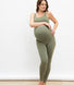 Legging de grossesse sans couture Ultimate - Vert Sauge