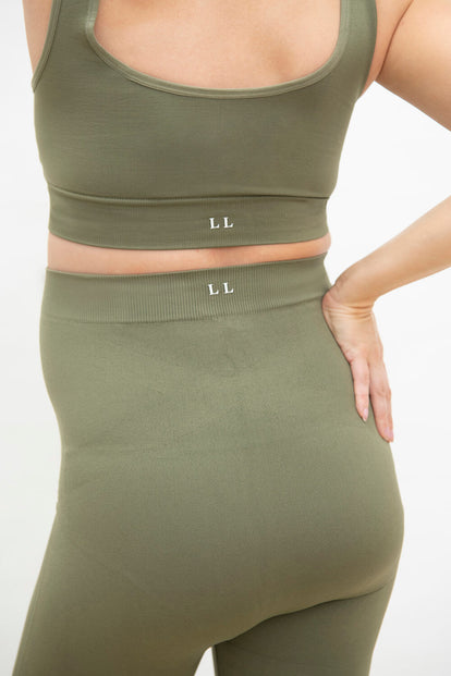 Legging de grossesse sans couture Ultimate - Vert Sauge