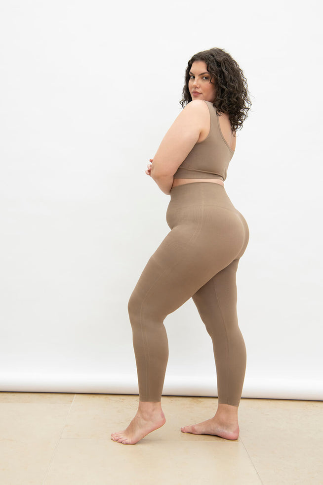 Legging taille haute sans couture grande taille Ultimate - Oatmeal Avione