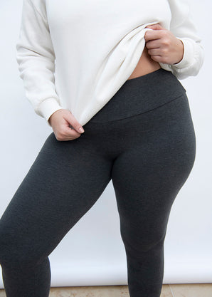 Legging taille haute grande taille Everyday - Dark Gris Marl