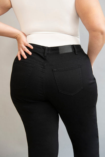 Jean straight grande taille - Noir