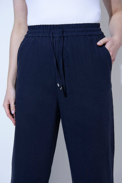 Pantalon en lin Everyday - Marine