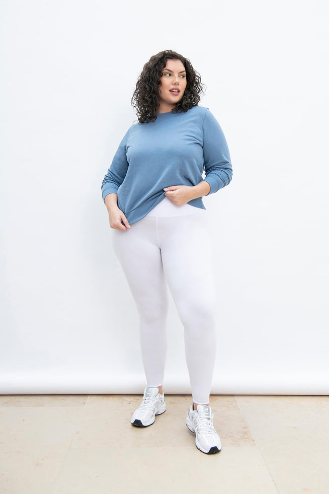 Legging taille haute grande taille Everyday - Blanc