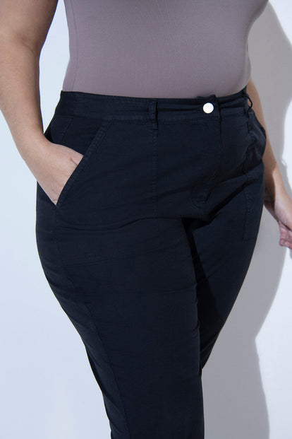 Pantalon chino grande taille - Noir