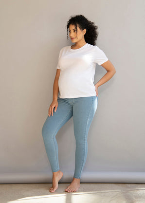 Jegging de grossesse - Light Bleu