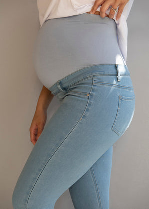 Jegging de grossesse 7/8e - Light Bleu
