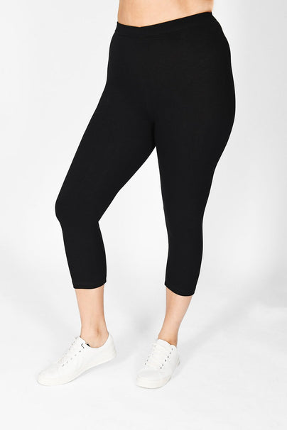 Legging court grande taille Everyday - Noir