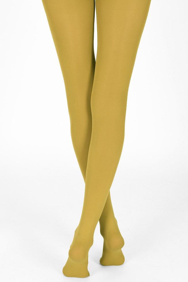 Collants 100 deniers  - Mustard