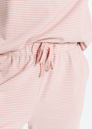 Ensemble de pyjama en coton peigné - Dusty Rose