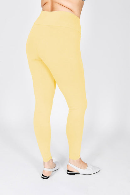 Legging taille haute grande taille Everyday - Pastel Blanche