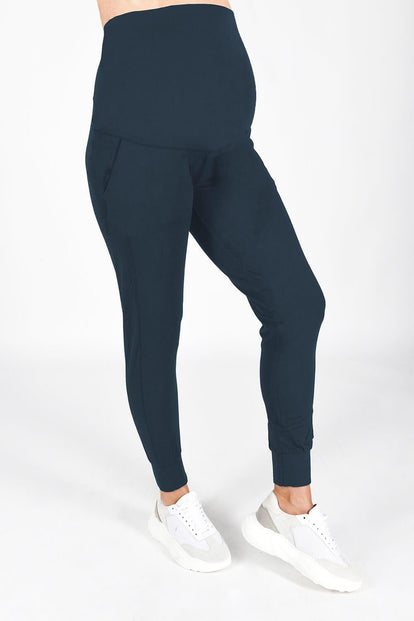 Pantalon de jogging de grossesse Recharge - Bleu Marine