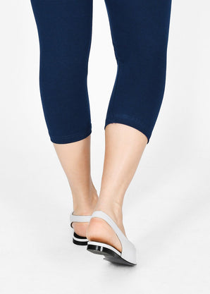 Legging court grande taille Everyday - Bleu Marine