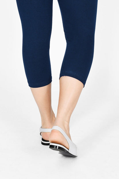 Legging court grande taille Everyday - Bleu Marine