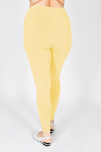 Legging taille haute grande taille Everyday - Pastel Blanche