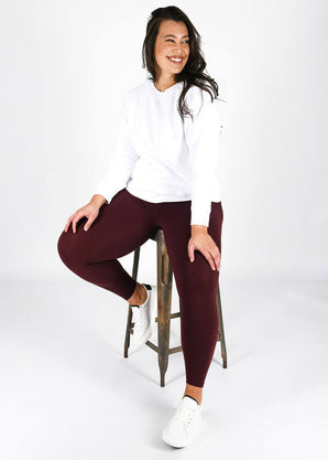 Legging 7/8e taille haute grande taille Revitalise - Winter Berry