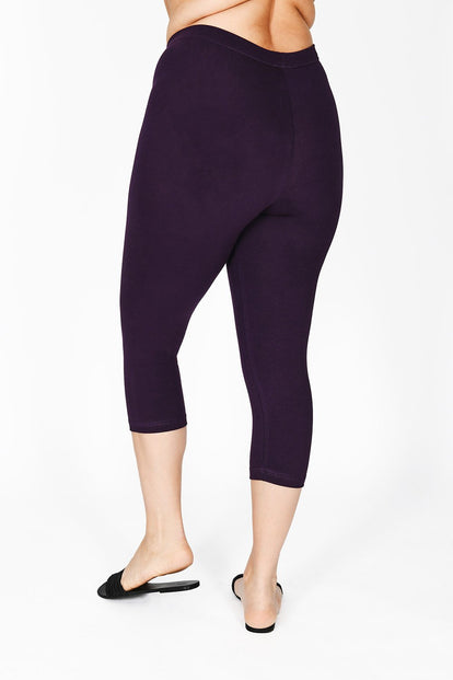 Legging court grande taille Everyday - Acai Purple