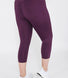 Legging de sport court taille haute grande taille Focus - Mulberry Plum