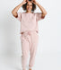 Ensemble de pyjama en coton peigné - Dusty Rose