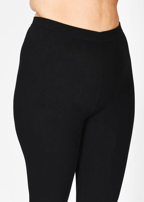 Legging court grande taille Everyday - Noir